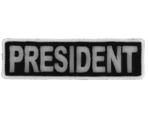 President Patch 3.5 Inch White
