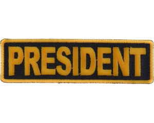 President Patch 3.5 Inch Yellow