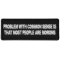 Problem with Common Sense is that most people are Morons Funny Iron on Patch