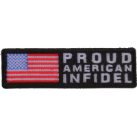 Proud American Infidel Patch With US FLAG