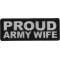 Proud Army Wife Patch