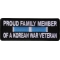 Proud Family Member of a Korean War Veteran Patch