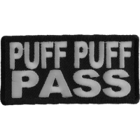 Puff Puff Pass Patch | Embroidered Pot Patches