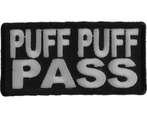 Puff Puff Pass Patch | Embroidered Pot Patches