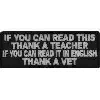 Read English Thank A Vet Patch | US Military Veteran Patches