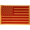 Red and Yellow US Flag Patch