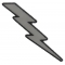 Reflective Lightning Bolt Right Patch