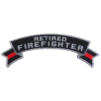 Retired Firefighter Rocker Patch