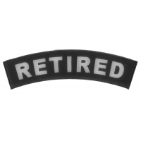 Retired Medium Size Rocker Patch | US Military Veteran Patches