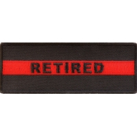Retired Red Line Firefigher Patch | Embroidered Patches