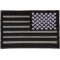 Reverse Black Reflective US Flag Patch