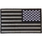 Reflective American Flag Patch Reversed 4 inch Wide