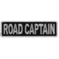 Road Captain Patch 3.5 Inch White | Embroidered Patches