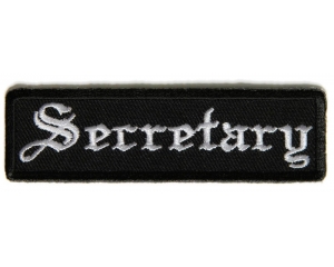 Secretary Patch In Old English