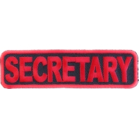 Secretary Patch In Red