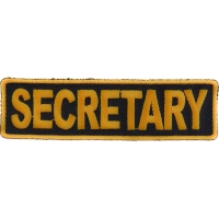 Secretary Patch 3.5 Inch Yellow