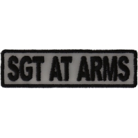 Sgt At Arms Patch 3.5 Inch Reflective | Embroidered Patches