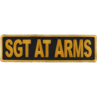Sgt At Arms Patch 3.5 Inch Yellow