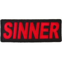 Sinner Patch | Embroidered Patches