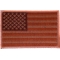 Subdued Brown US Flag Patch