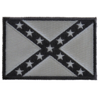 Subdued Gray Confederate Flag Patch