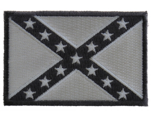 Subdued Gray Confederate Flag Patch