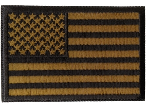 Subdued Green US Flag Patch | Embroidered Patches