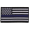 Subdued US Flag With Blue Stripe Patch