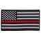 Subdued US Flag With Red Stripe Patch