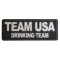 Team USA Drinking Team Funny Iron on Patch