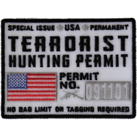 Terrorist Hunting Permit White Patch