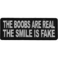 The Boobs are Real The Smile is Fake Patch