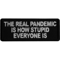 The Real Pandemic is How Stupid Everyone is Iron on Patch