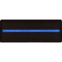 Thin Blue Line Patch For Law Enforcement | Embroidered Patches