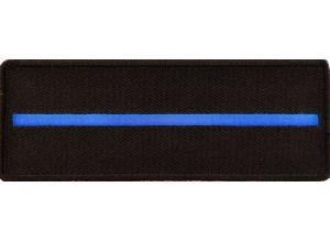 Thin Blue Line Patch For Law Enforcement | Embroidered Patches