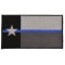 Thin Blue Line Texas State Flag Patch For Law Enforcement