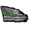 Green Stripe American Flag Patch