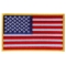US Flag Patch 4 Inch Yellow Border