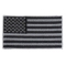 US Flag Patch Black and Gray 2.5 Inch