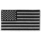 US Flag Patch Black and Gray 3.5 Inch