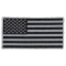 US Flag Patch Black and Gray 3 Inch