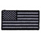 US Flag Patch Black and White 2 Inch