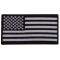 US Flag Patch Black and White 3.5 Inch