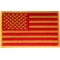 US Flag Patch Red Yellow Marine Colors