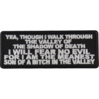 Valley Of The Shadow Of Death Patch | US Military Veteran Patches