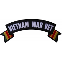 Vietnam War Vet Extra Large Rocker Patch