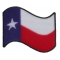 Waving Texas Flag Patch