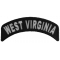 West Virginia Patch Iron on State Rocker