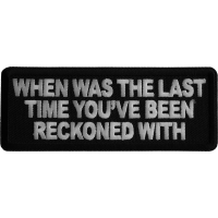 When Was the Last Time You've Been Reckoned with Iron on Patch