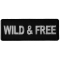 Wild and Free Iron on Morale Patch